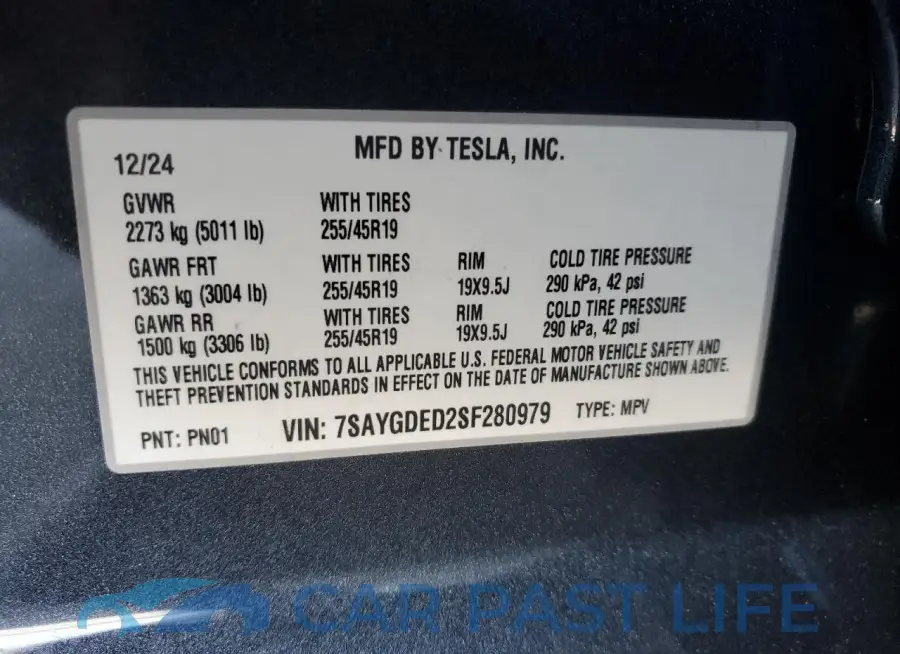 7SAYGDED2SF280979# 12