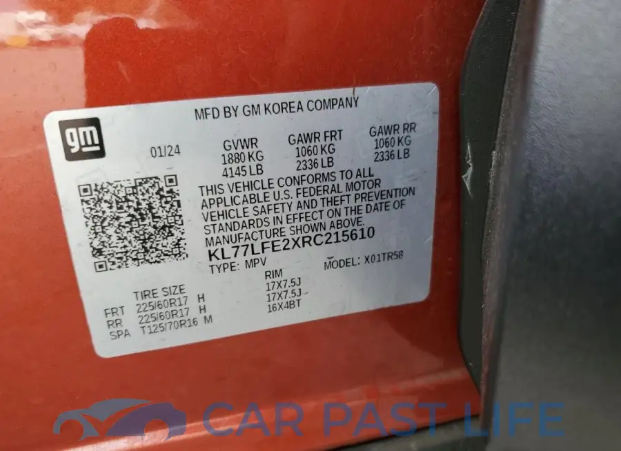 KL77LFE2XRC215610# 13
