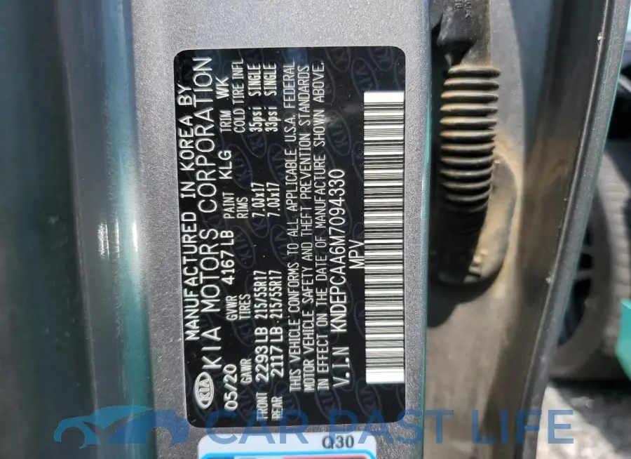 KNDEPCAA6M7094330# 12