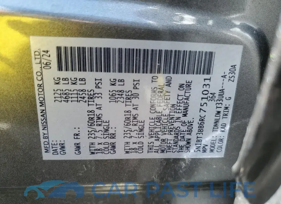 5N1BT3BB6RC751031# 13