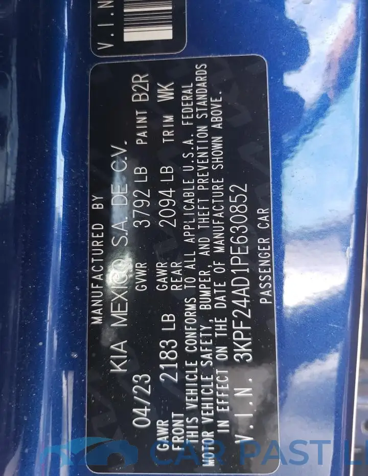 3KPF24AD1PE630852# 13