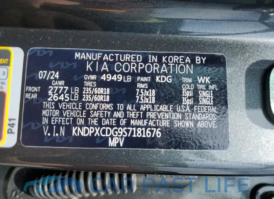 KNDPXCDG9S7181676# 13