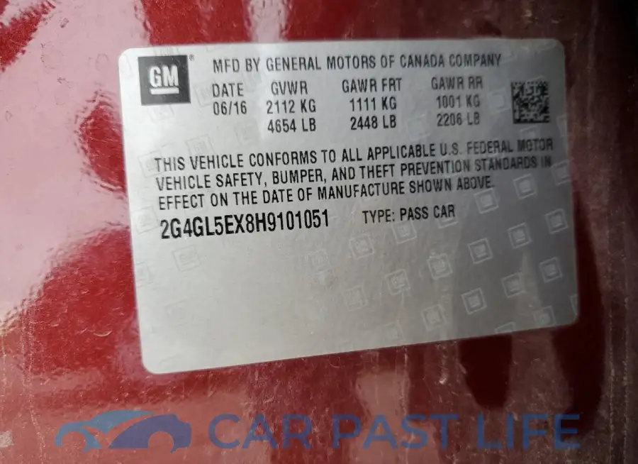 2G4GL5EX8H9101051# 12