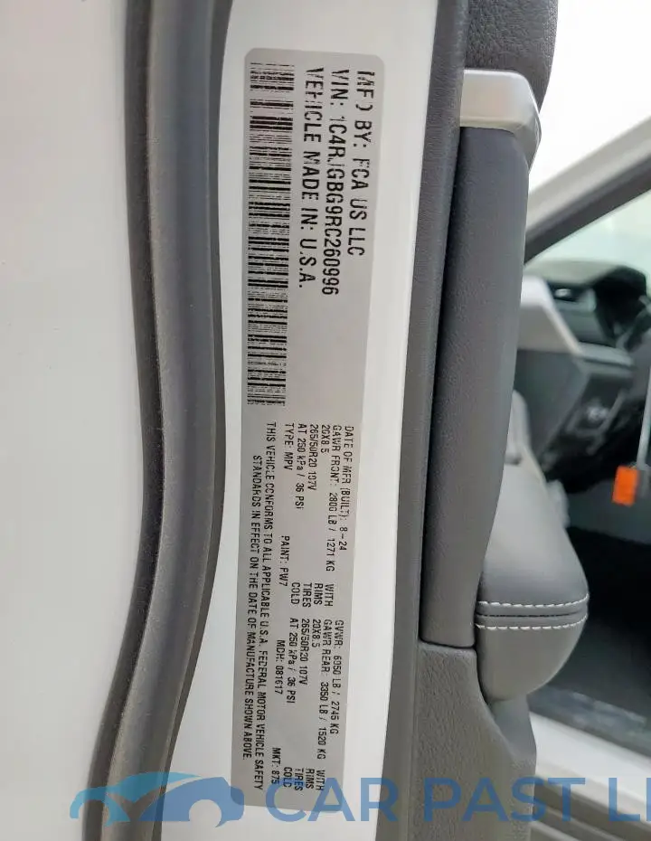 1C4RJGBG9RC260996# 13