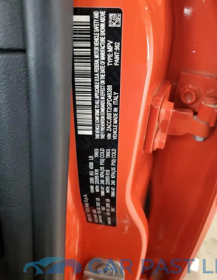 ZACCJBBT2GPD46388# 12