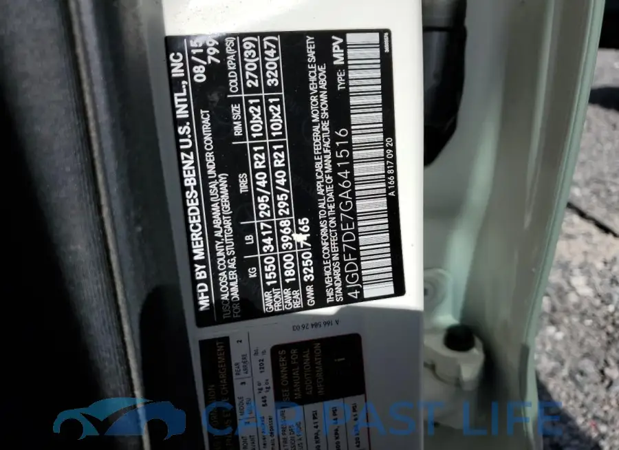 4JGDF7DE7GA641516# 13
