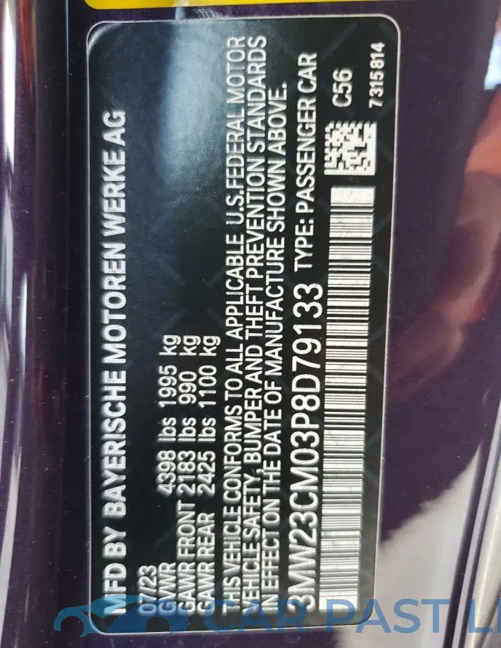 3MW23CM03P8D79133# 13