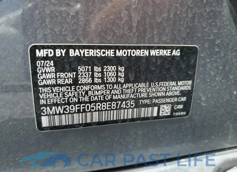 3MW39FF05R8E87435# 13