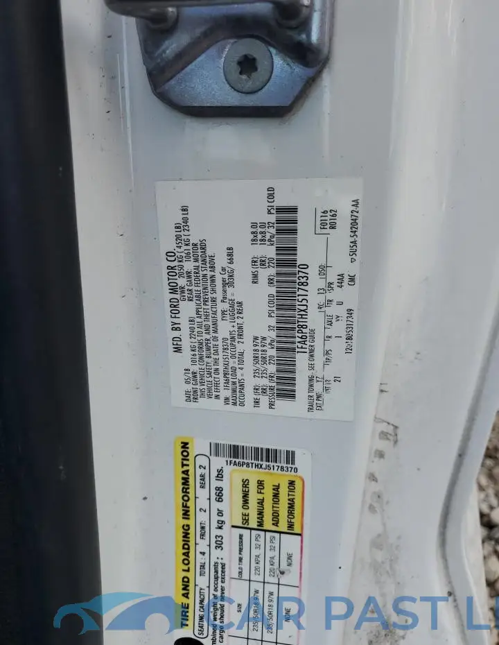 1FA6P8THXJ5178370# 12