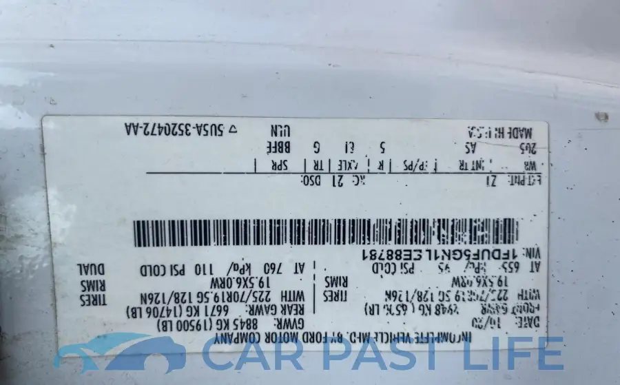 1FDUF5GN1LEE88781# 10