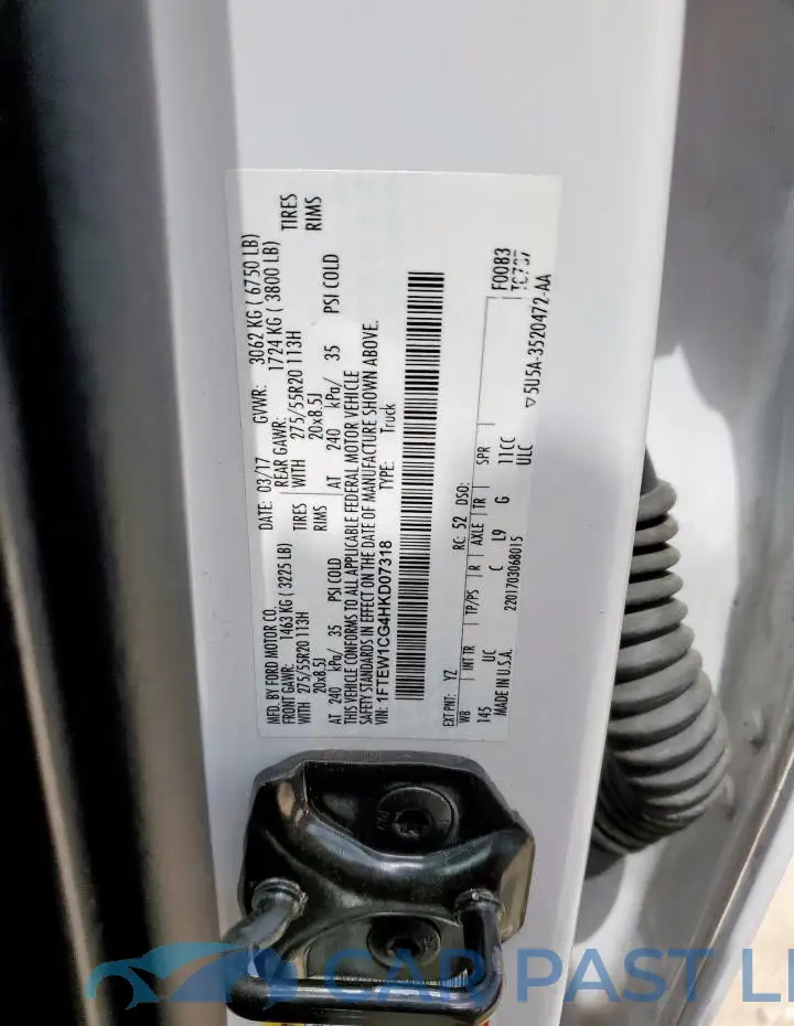 1FTEW1CG4HKD07318# 13