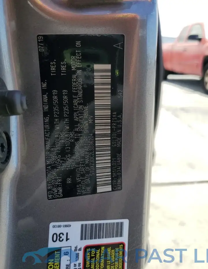 5TDXZ3DC2LS036204# 13
