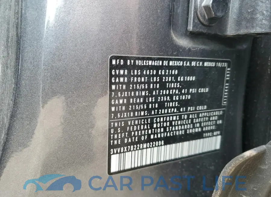 3VV8X7B22RM022096# 13