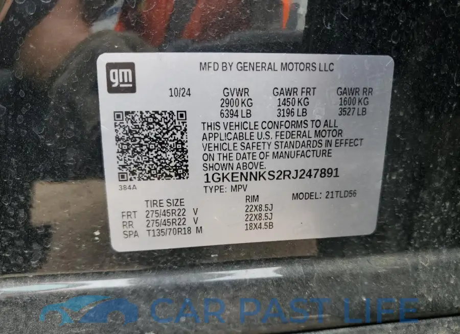 1GKENNKS2RJ247891# 13