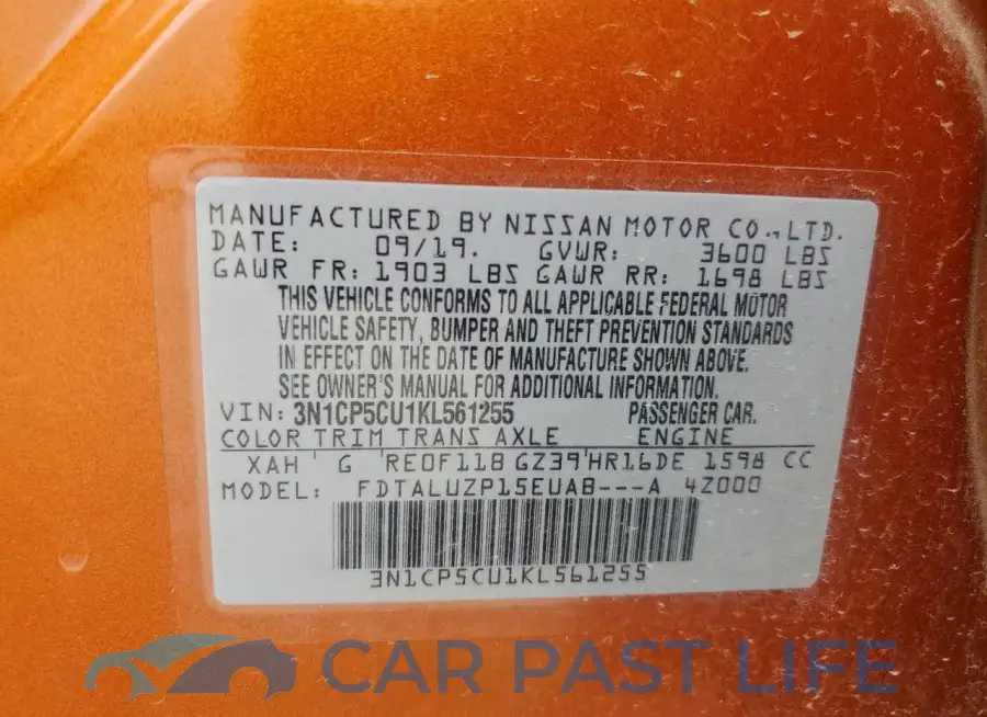 3N1CP5CU1KL561255# 13