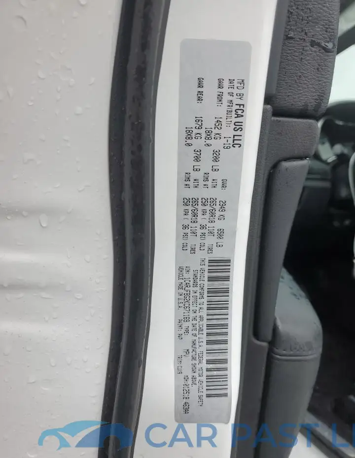 1C4RJFBG2KC671169# 12