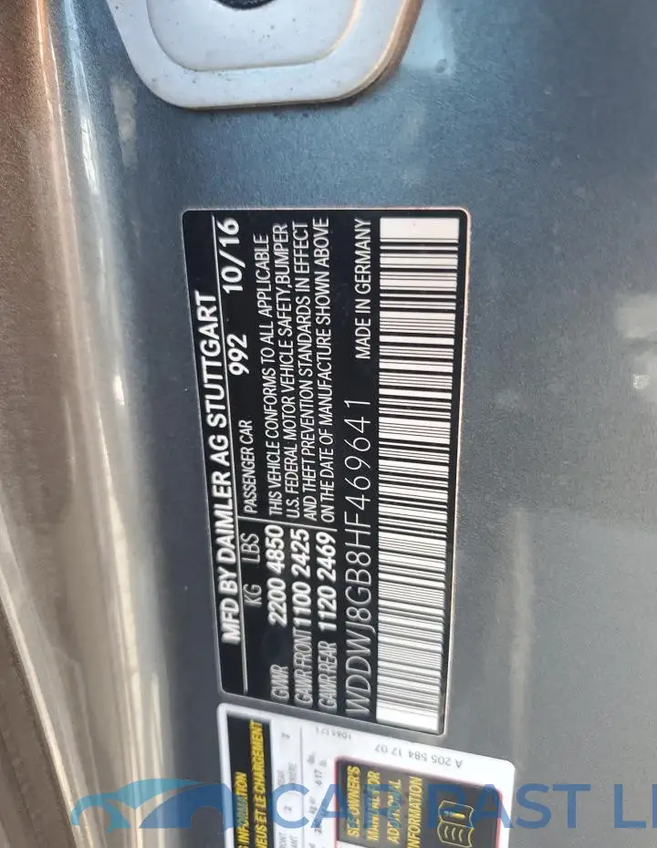 WDDWJ8GB8HF469641# 12