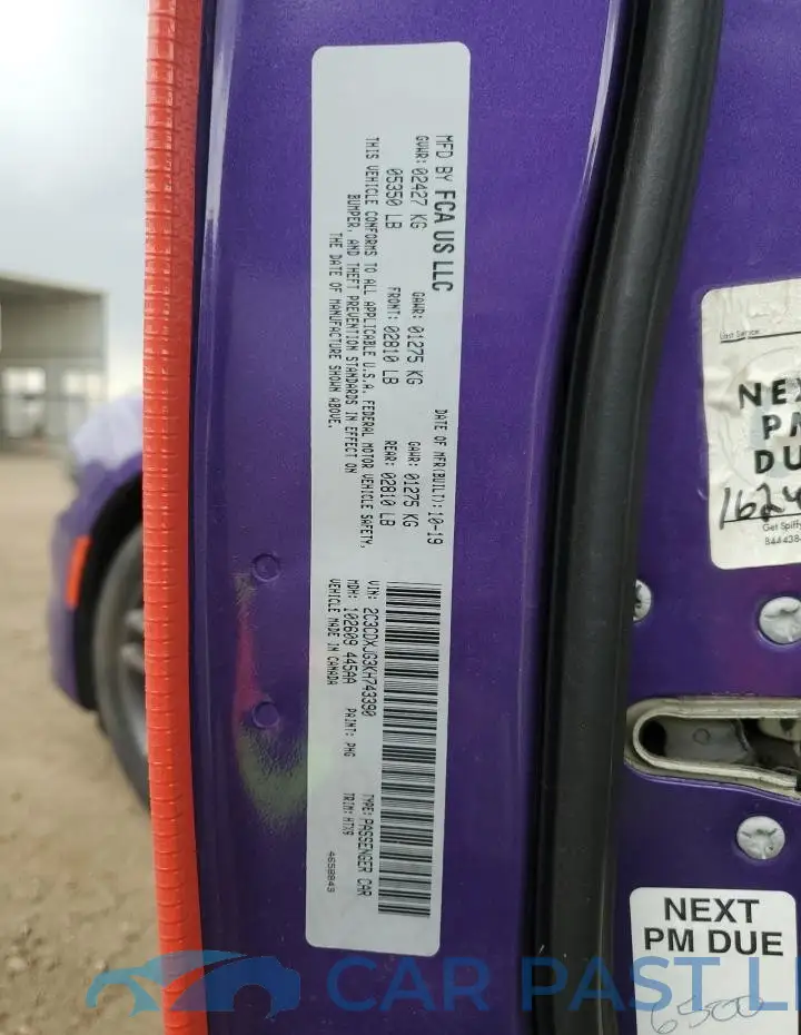 2C3CDXJG3KH743390# 12