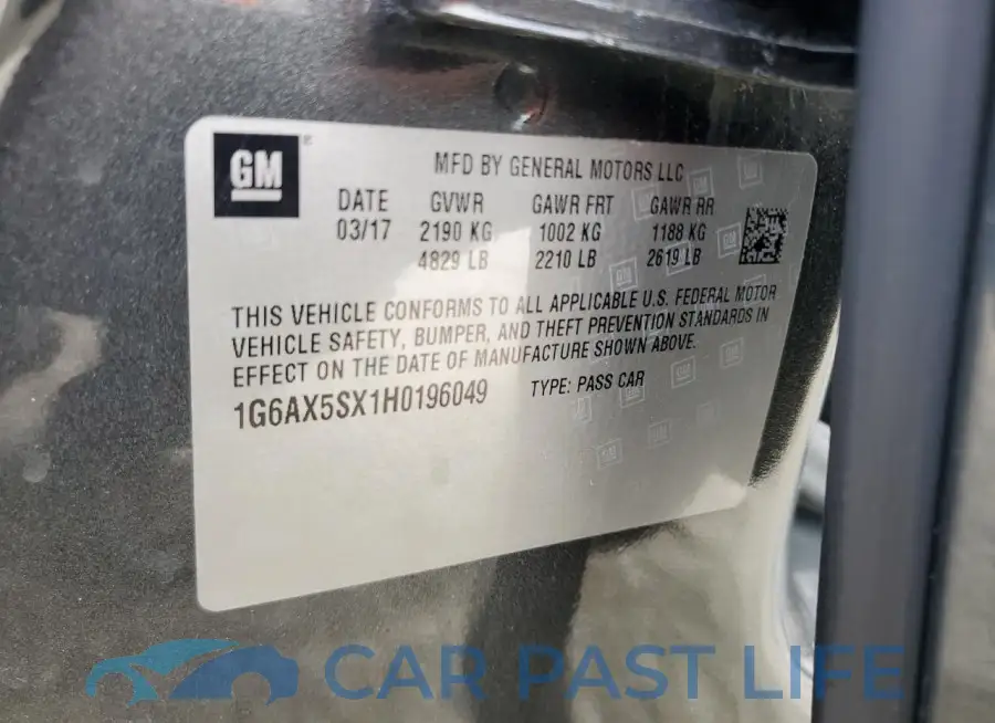 1G6AX5SX1H0196049# 12
