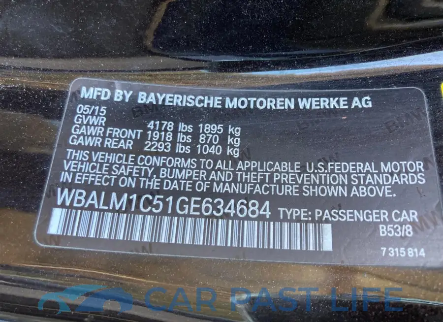WBALM1C51GE634684# 8