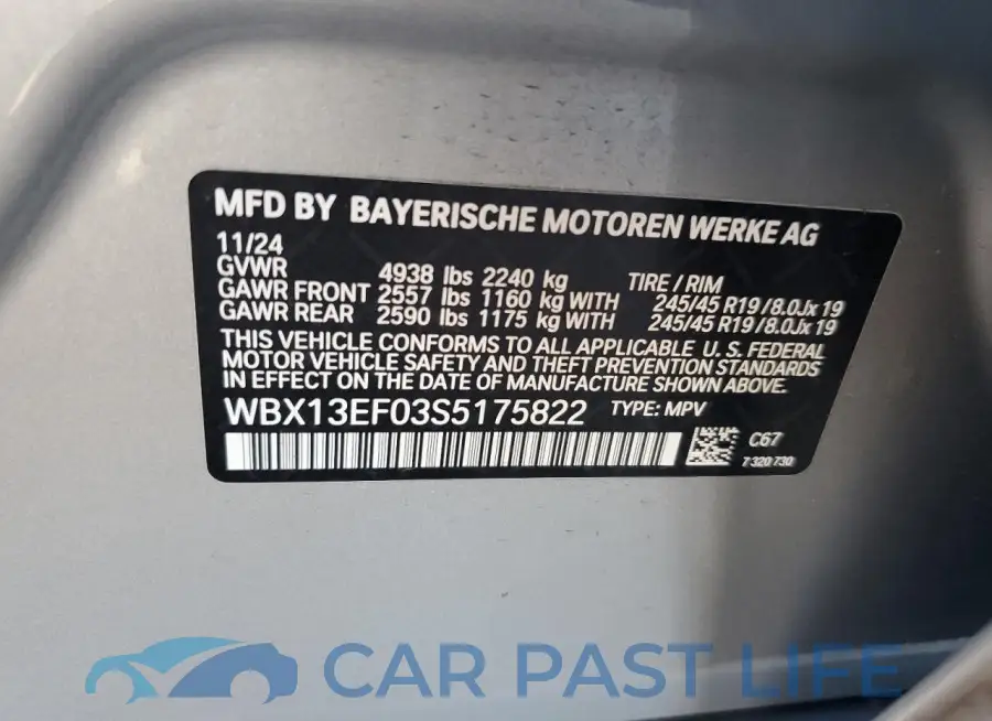 WBX13EF03S5175822# 13