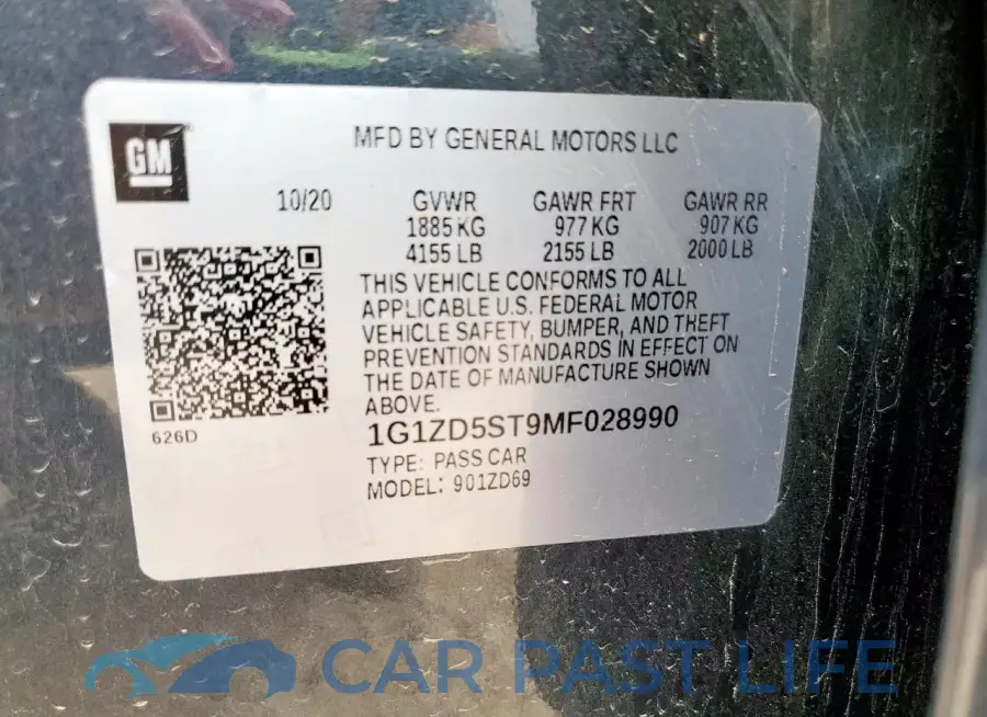 1G1ZD5ST9MF028990# 12