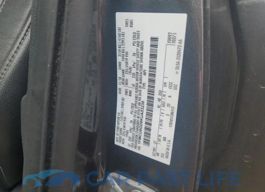 1FMCU9GD8KUA53230# 12