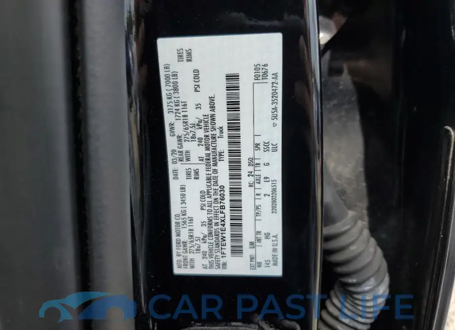 1FTEW1E4XLFB76030# 12