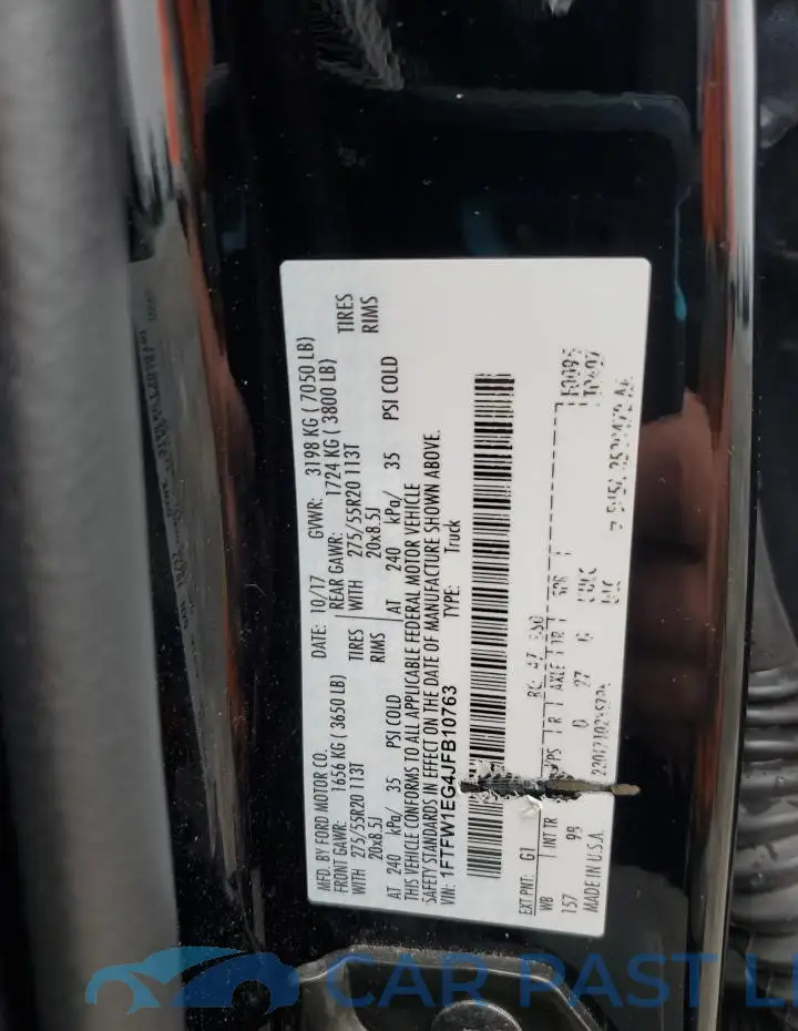 1FTFW1EG4JFB10763# 12