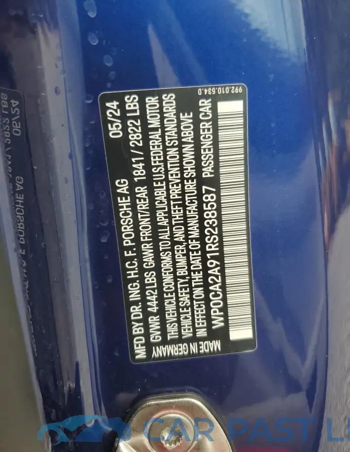 WP0CA2A91RS238587# 12