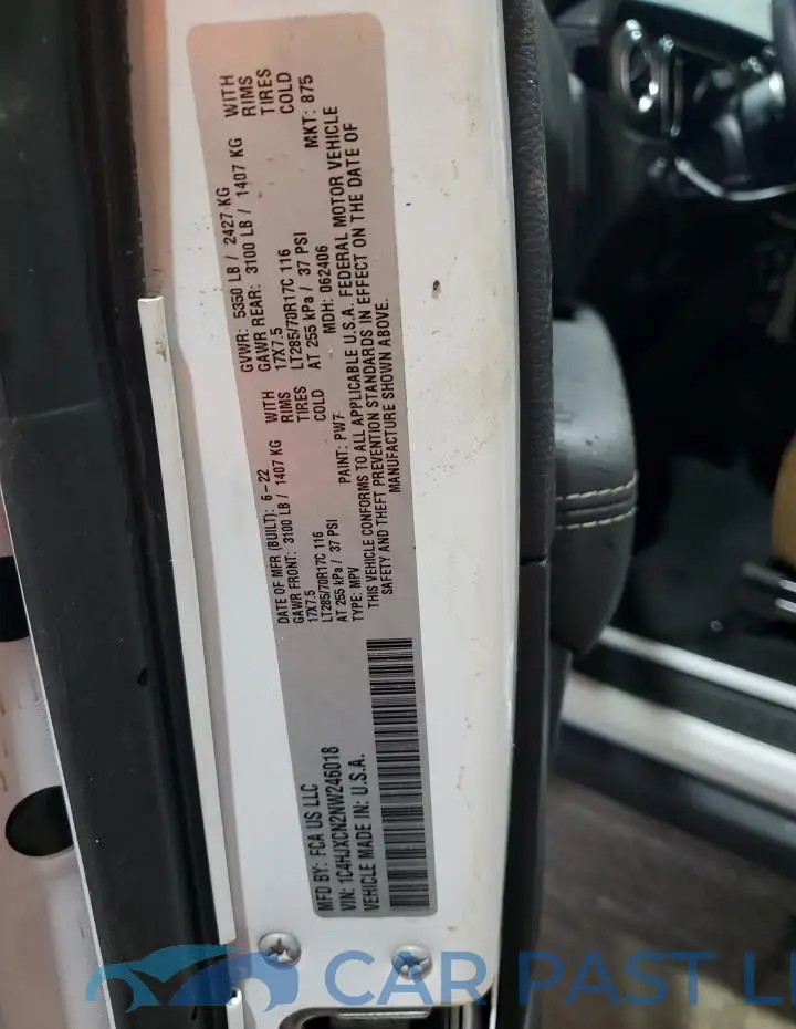 1C4HJXCN2NW246018# 13