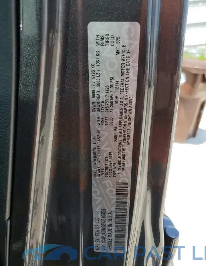 1C4PJXDN6SW510458# 13