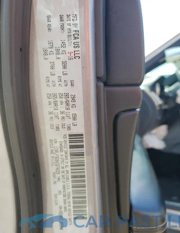 1C4RJFBG8HC674229# 12