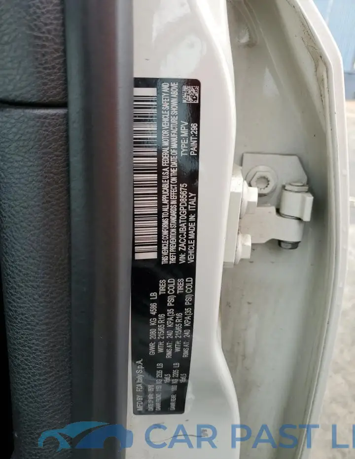 ZACCJBAT0GPD85675# 13
