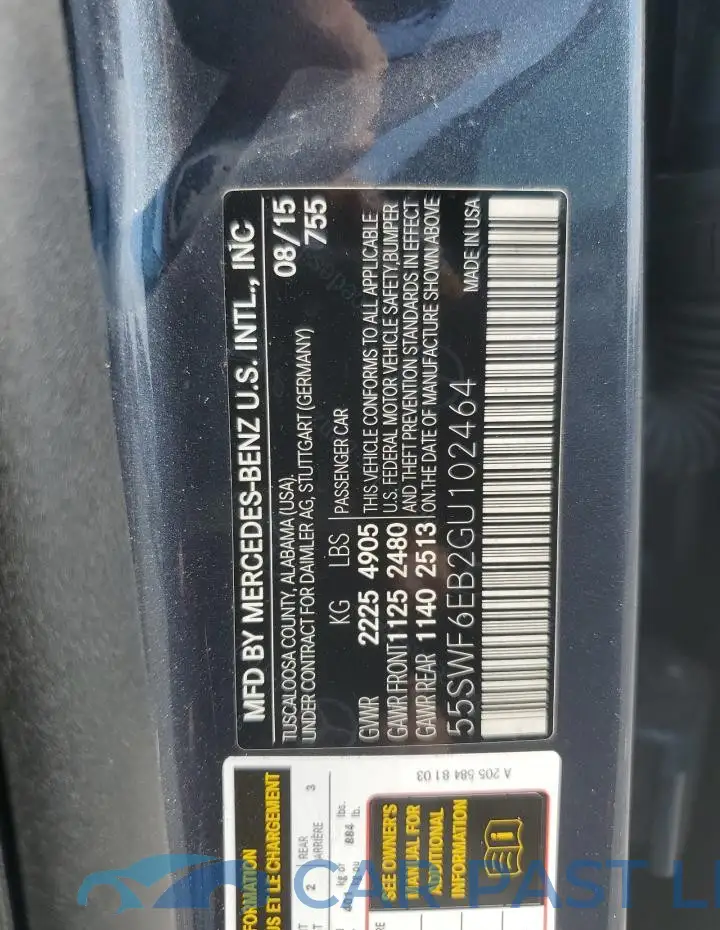 55SWF6EB2GU102464# 12