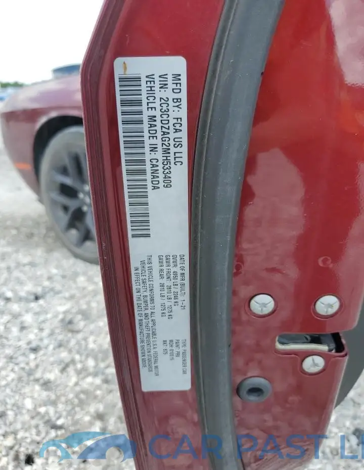 2C3CDZAG2MH533409# 12