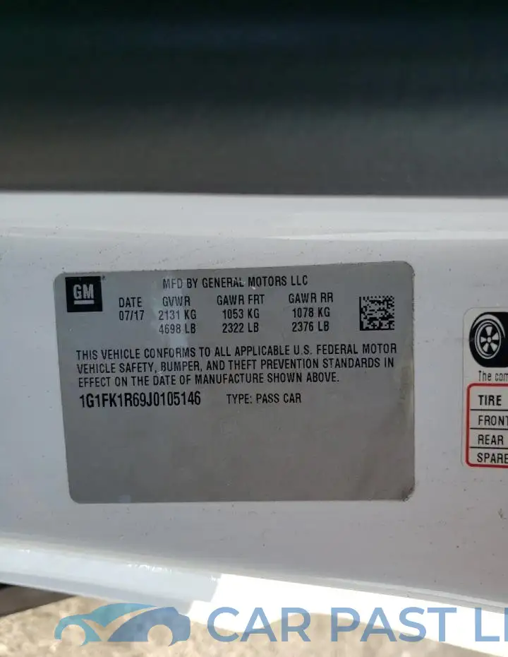 1G1FK1R69J0105146# 12