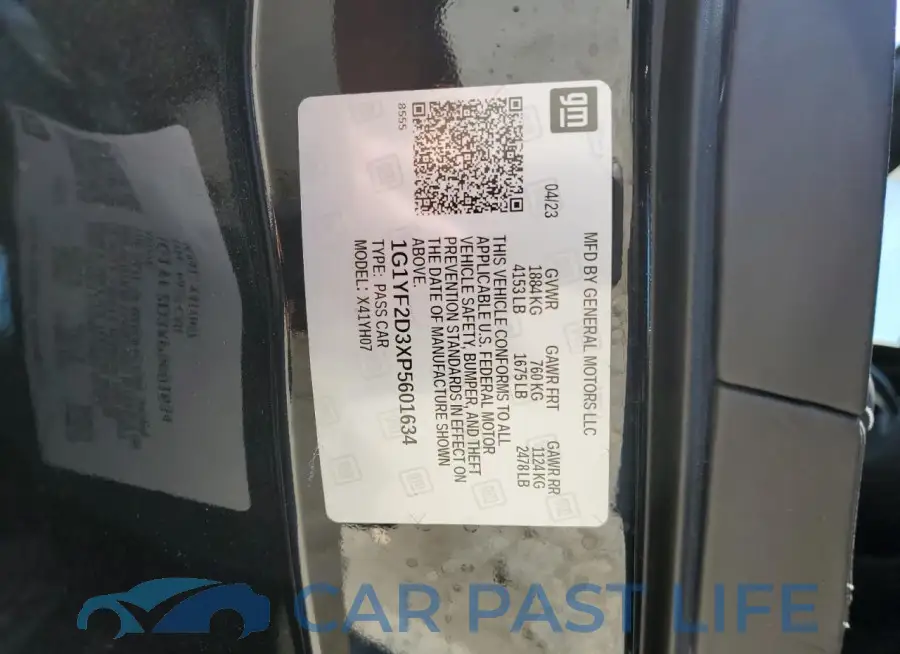 1G1YF2D3XP5601634# 12