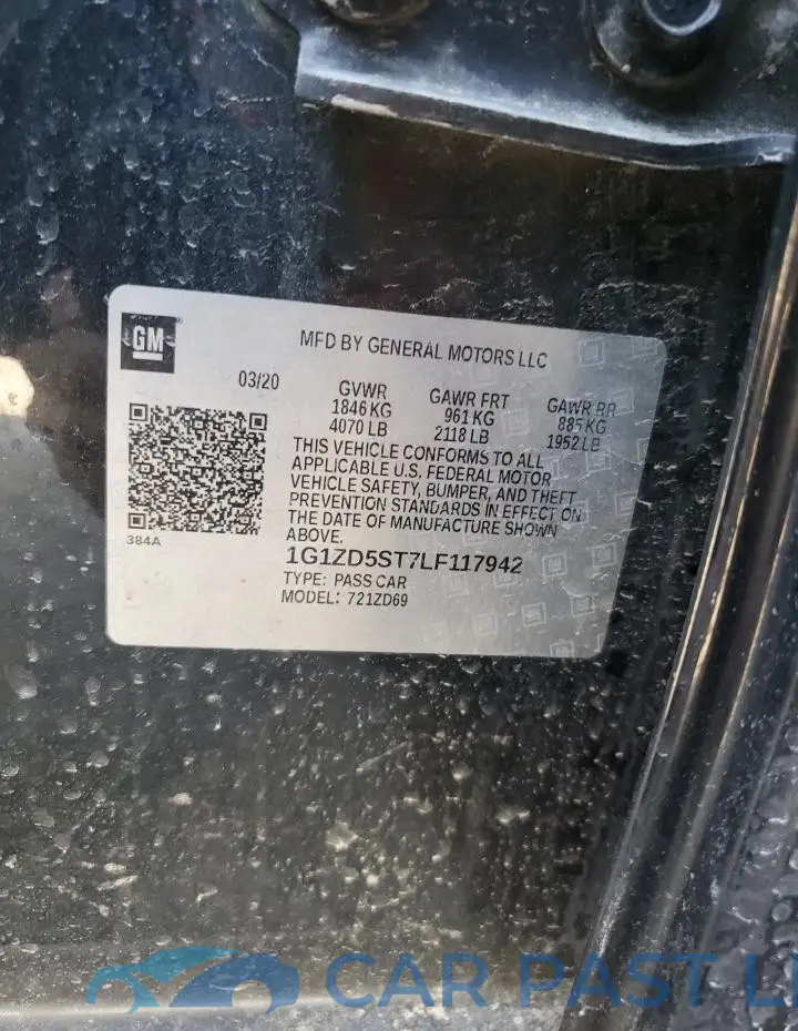 1G1ZD5ST7LF117942# 12