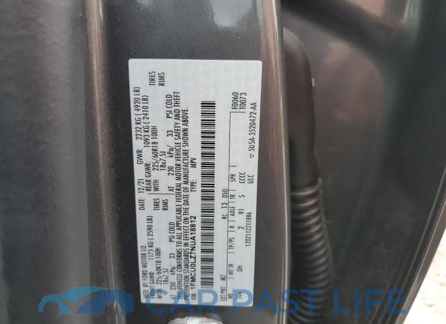 1FMCU0LZ7NUA18812# 14