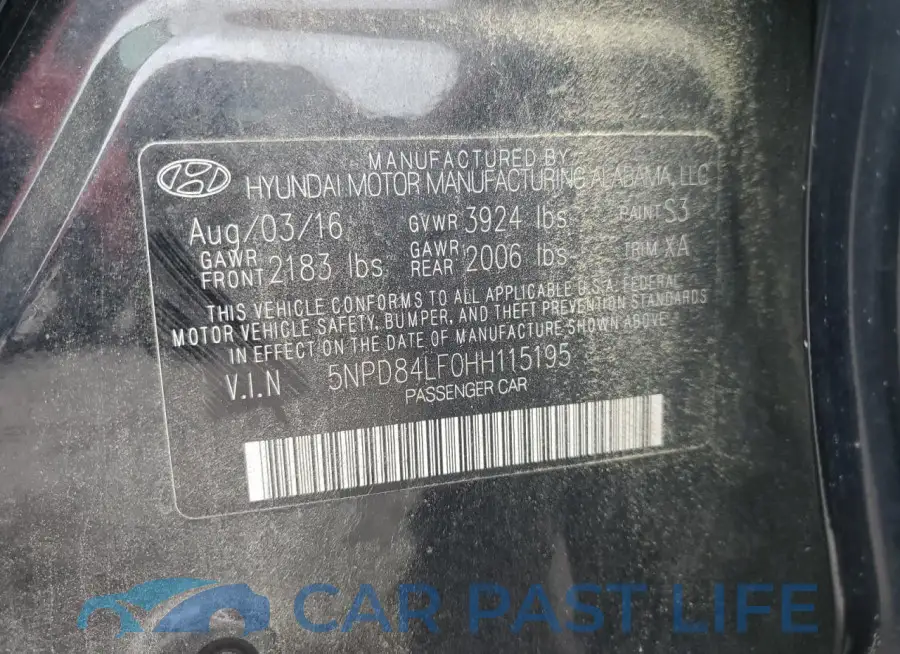 5NPD84LF0HH115195# 12