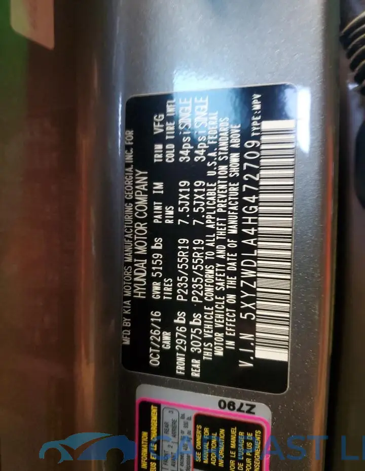 5XYZWDLA4HG472709# 12