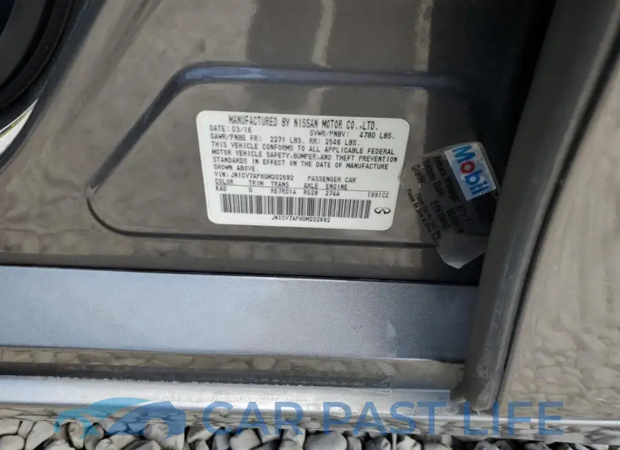 JN1CV7APXGM202692# 13