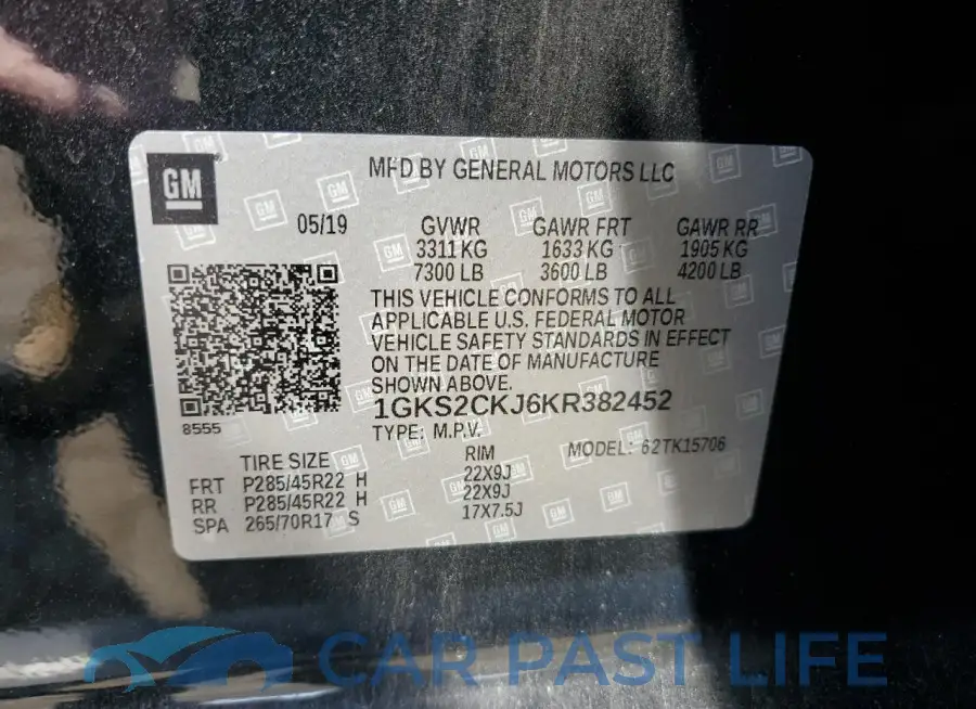1GKS2CKJ6KR382452# 14