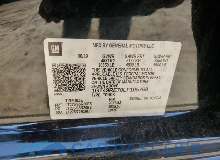 1GT49RE70LF105768# 12
