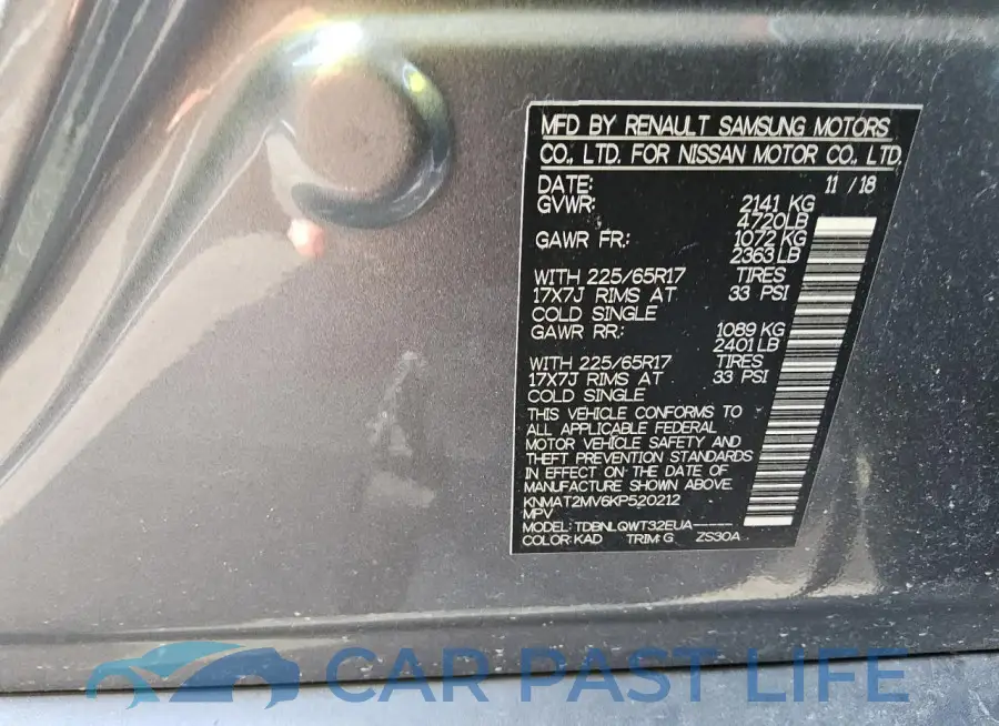KNMAT2MV6KP520212# 13