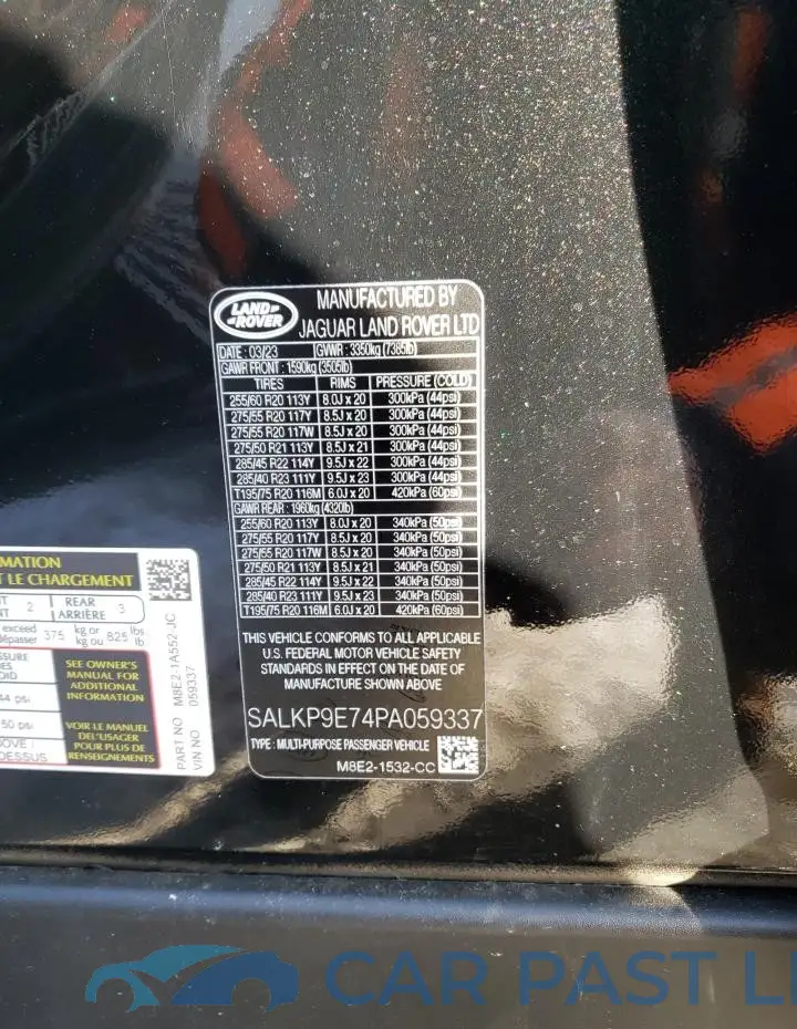SALKP9E74PA059337# 13