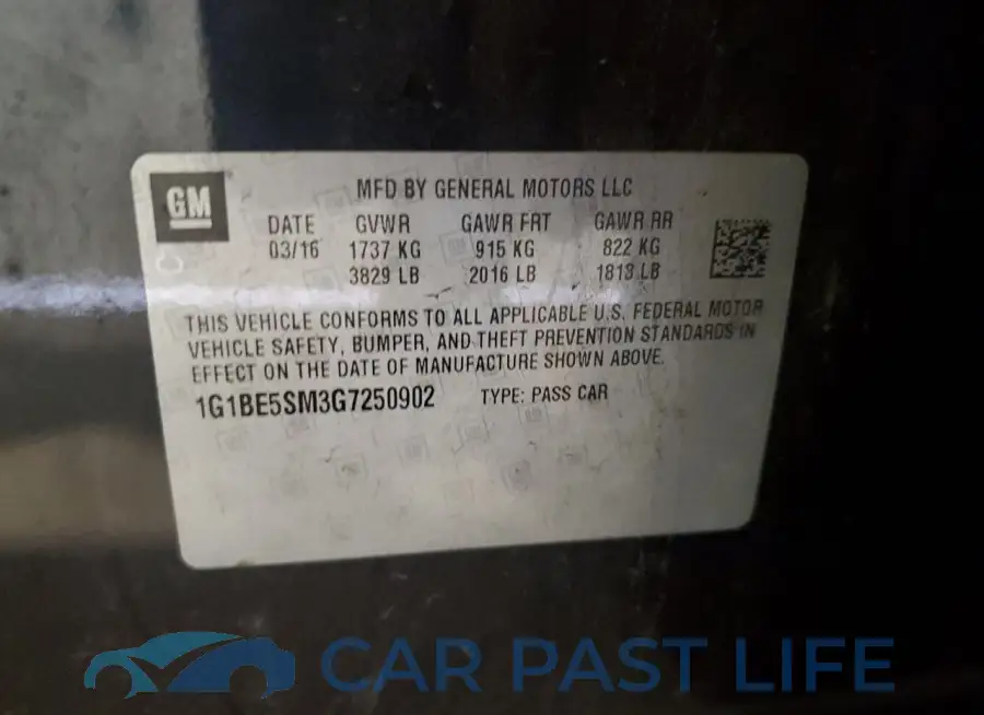 1G1BE5SM3G7250902# 12