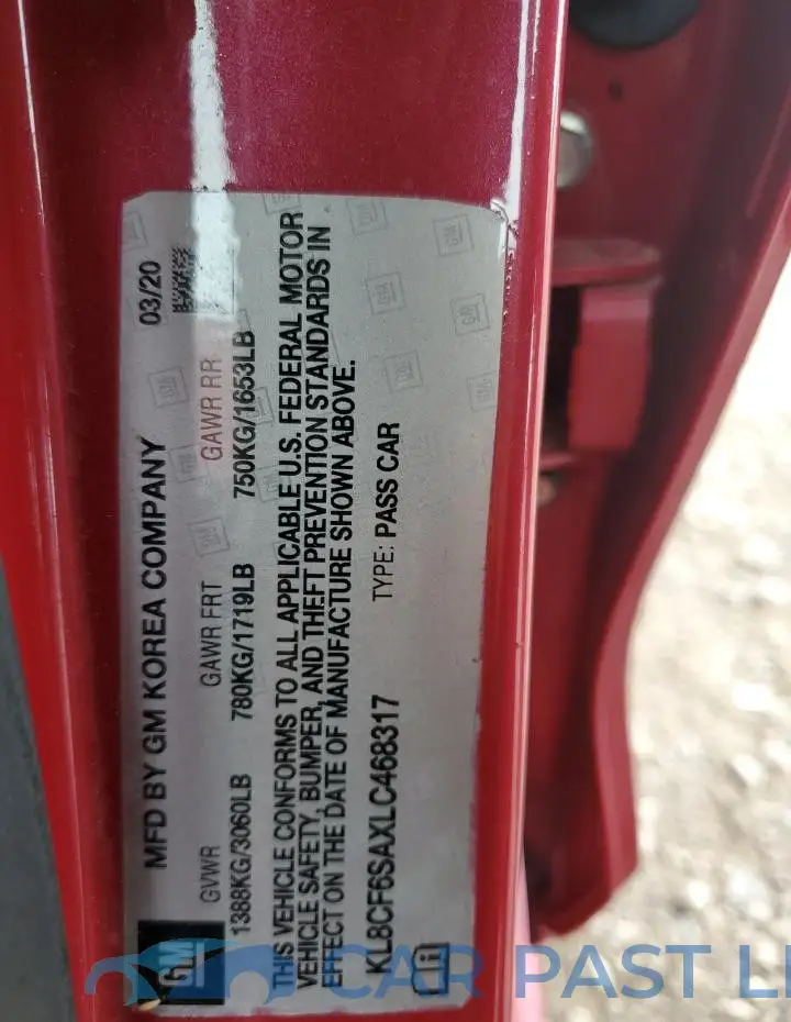 KL8CF6SAXLC468317# 12