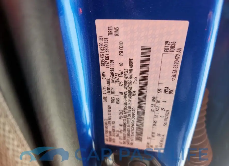 1FTEW1CP6GKD09120# 12